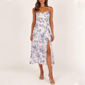Full-Length View of Floral Midi Dress – OEM & ODM Manufacturer