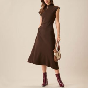 Custom Coffee Bodycon Reversible Sweater Dress – High-Quality OEM Manufacturer