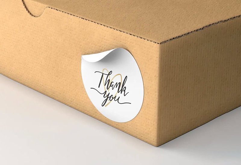 Custom Clothing Thank you Stickers